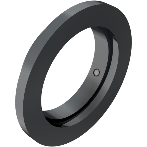 Screw-on ground rosette for 89 mm posts, coated DB 703